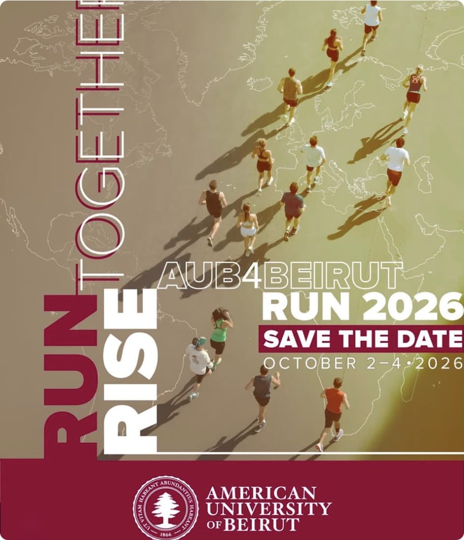 Save the Date: AUB4Beirut Run 2026, 2–4 October