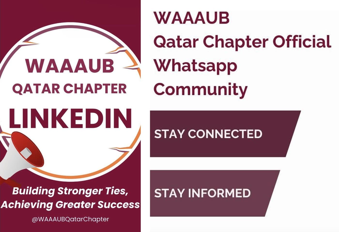 Stay Connected with the WAAAUB Qatar Chapter